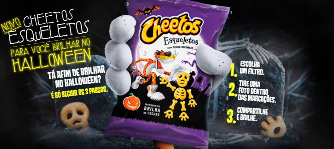 Cheetos lança embalagem que brilha no escuro para o Halloween